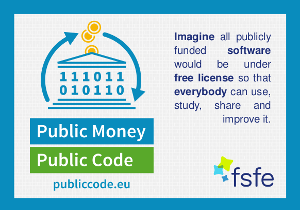 «Public Money, public Code» una campaña de la FSFE